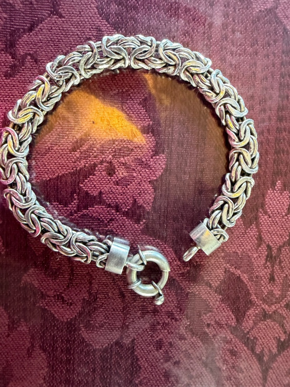 Sterling Silver Byzantine Bracelet